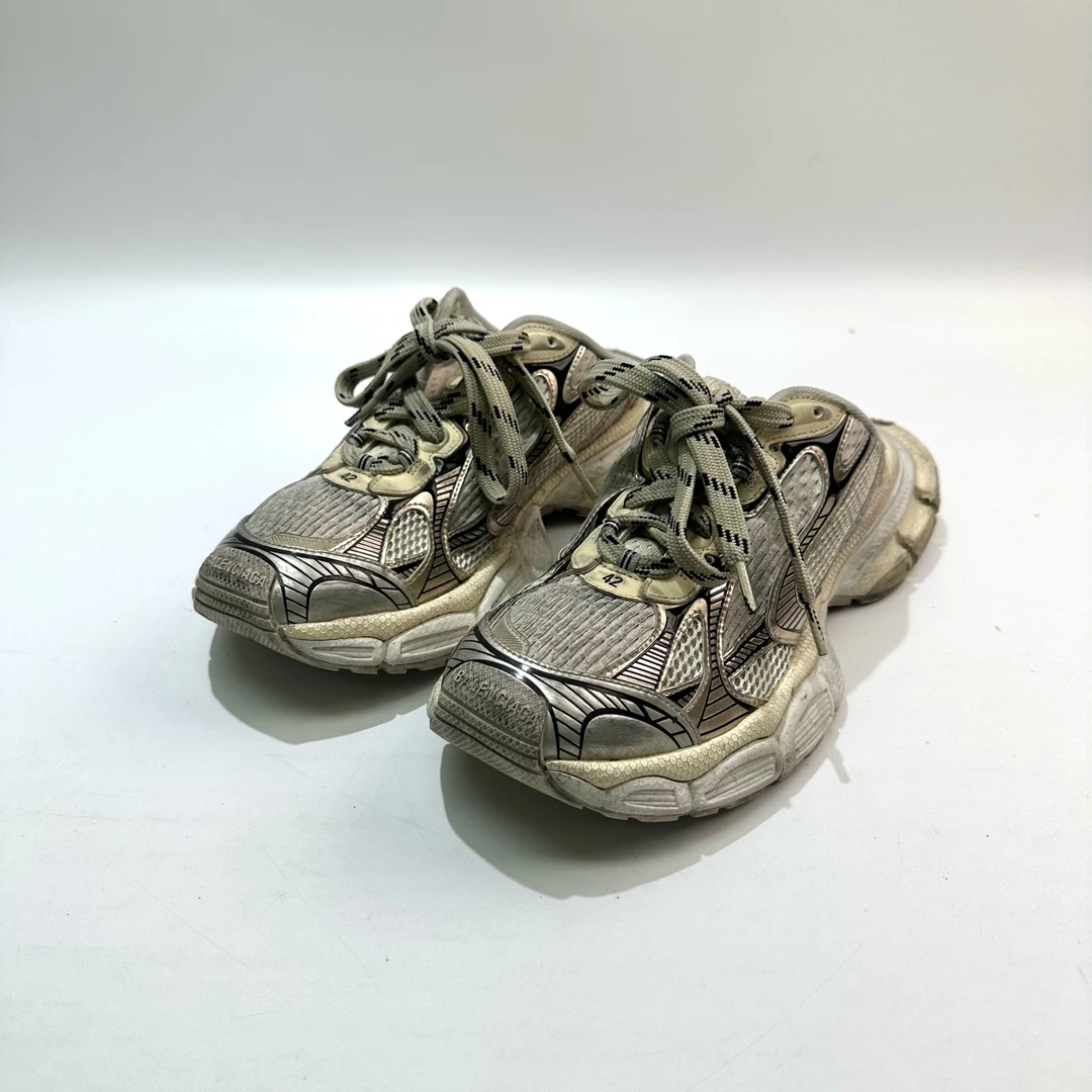 99新 Balenciaga/巴黎世家 42码 米黄3XL穆勒鞋 SY0917