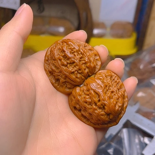 吊坠文玩核桃白狮子