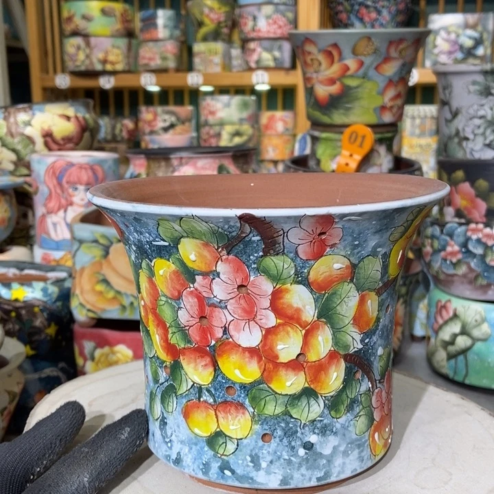 红陶景德镇艺术手绘作品
