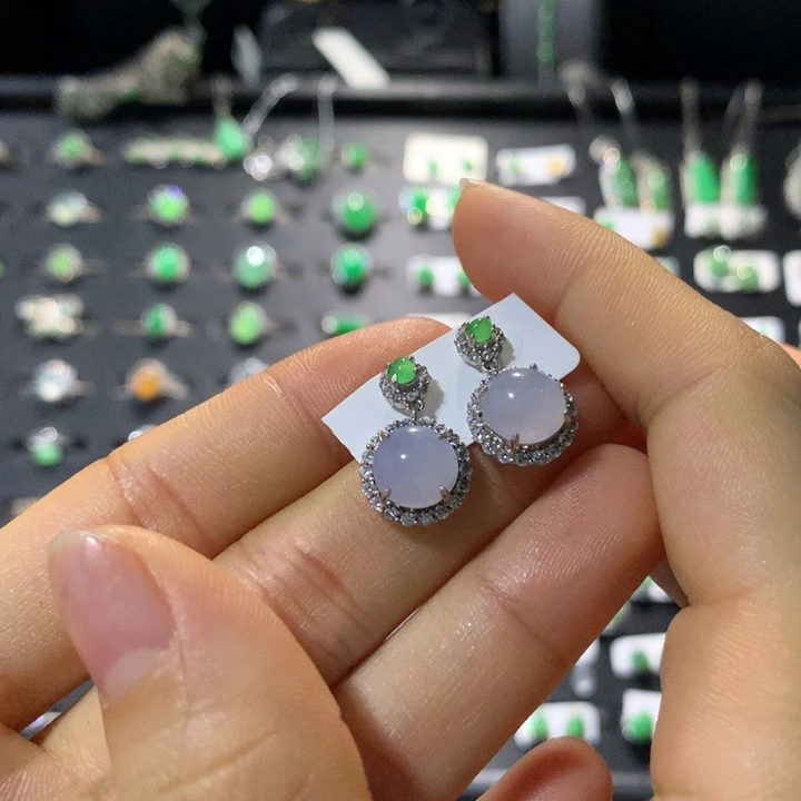 翡翠银S925镶嵌戒指