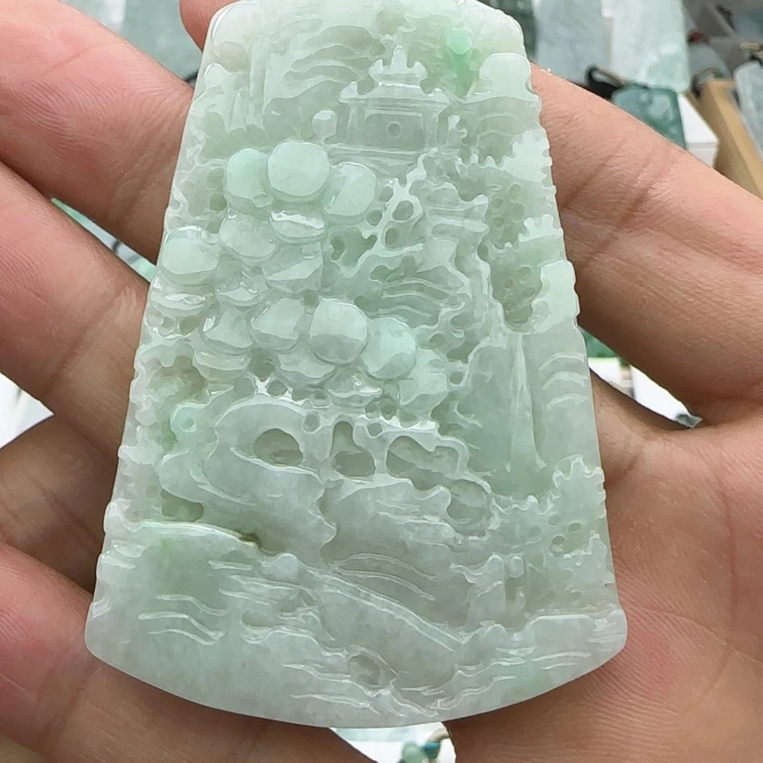 翡翠未镶嵌颈饰翡翠