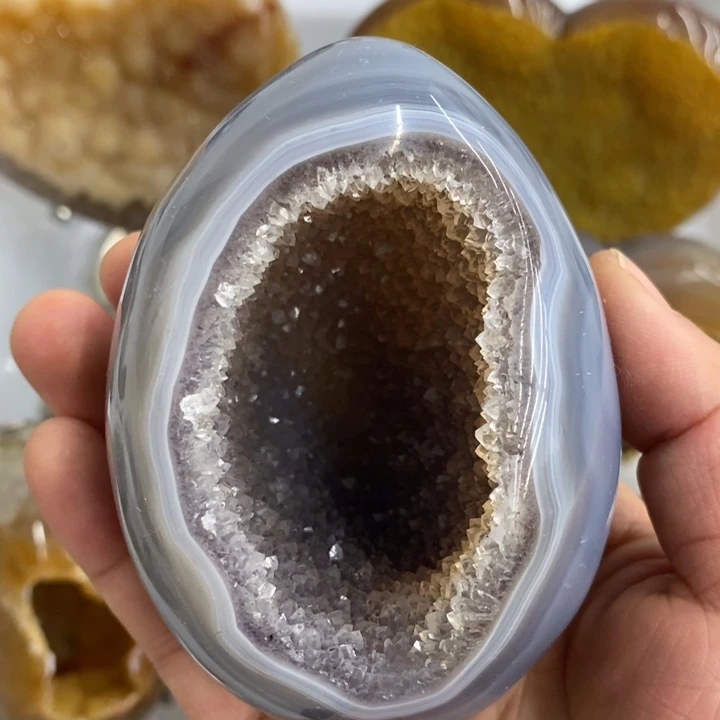 未镶嵌紫晶珠宝半成品