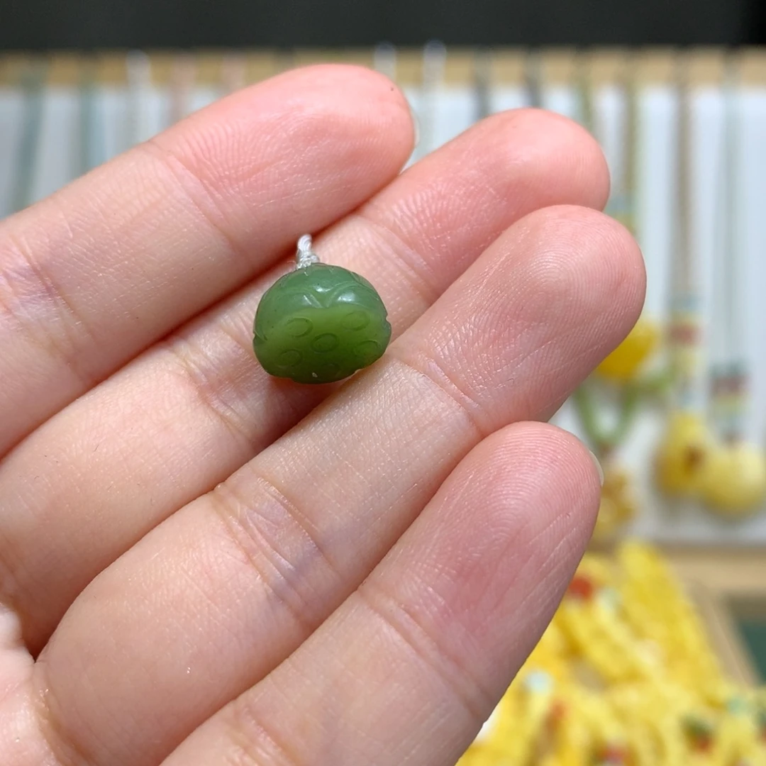 和田玉（碧玉）未镶嵌珠宝半成品配饰