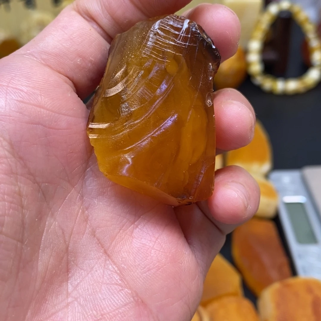 定制琥珀未镶嵌Ä天然蜜蜡原石加工不退不换
