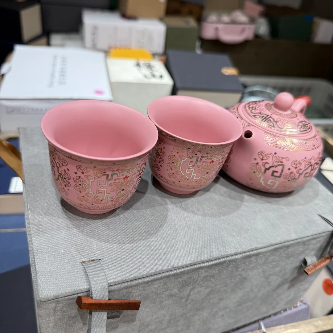 【闪购商品】叶老师粉紫砂一壶两杯3521