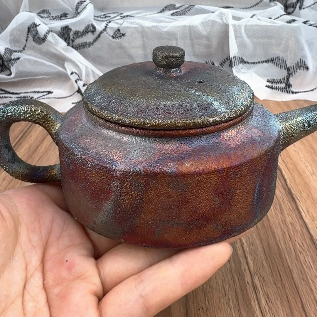 荥经黑砂炸福利窑彩微瑕德中壶不退不换介意勿拍43