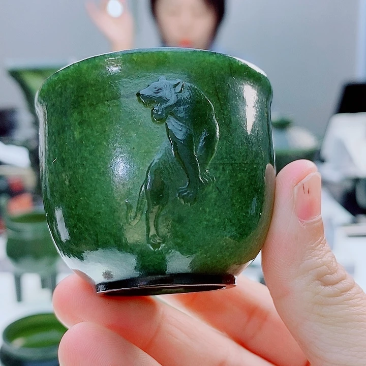 和田玉（青玉）未镶嵌把件微瑕