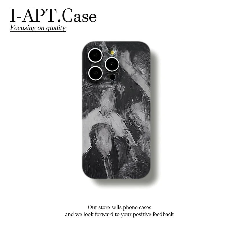 BANCA抽象素描人像适用iphone16/15菲林手机壳华为vivo小米oppo