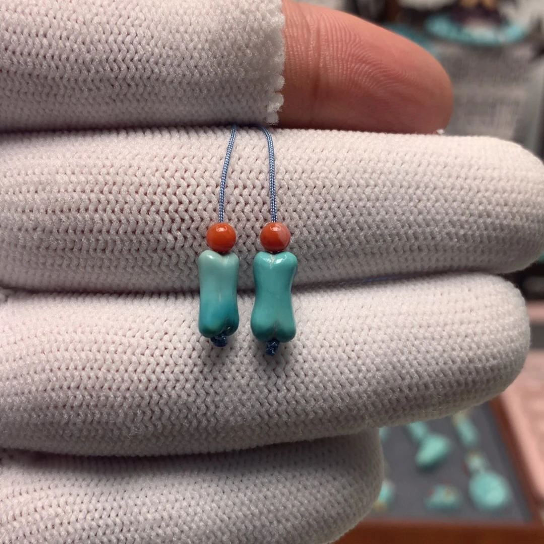 绿松石未镶嵌挂件