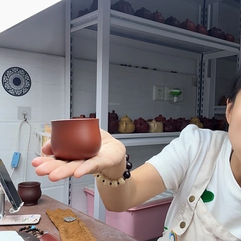 朱泥茶案主人杯主人杯