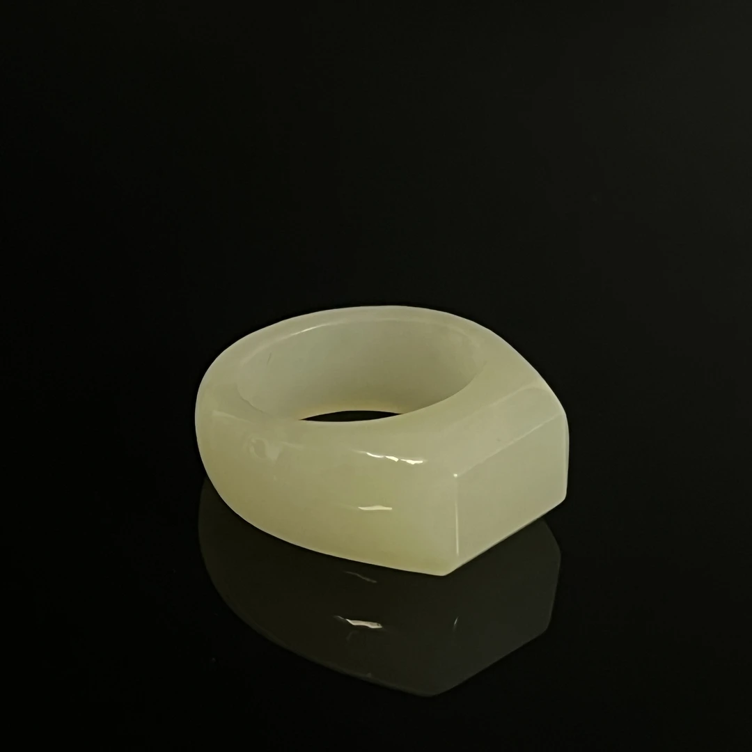 20世纪和田玉戒指/HY507939/金玉良缘/槐荫山房