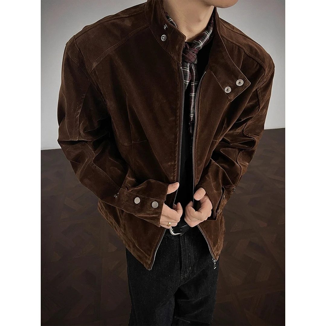 “摩登年代”美式复古哈灵顿男士外套春秋痞帅hiphop夹克摩托骑行服