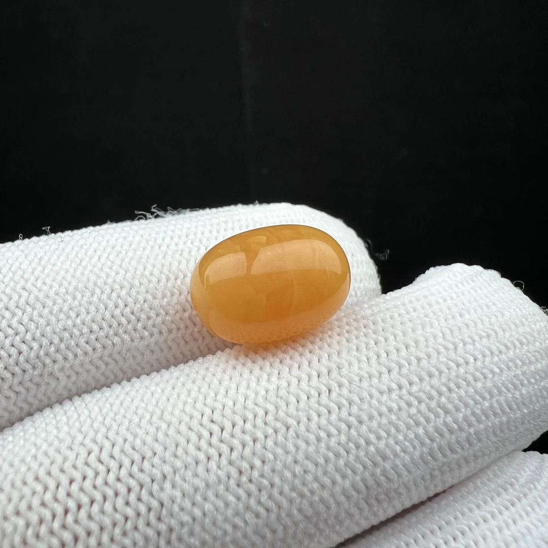 K6742天然原矿蜜蜡-微瑕 枣珠 9.7*14mm支持复检 假一罚十