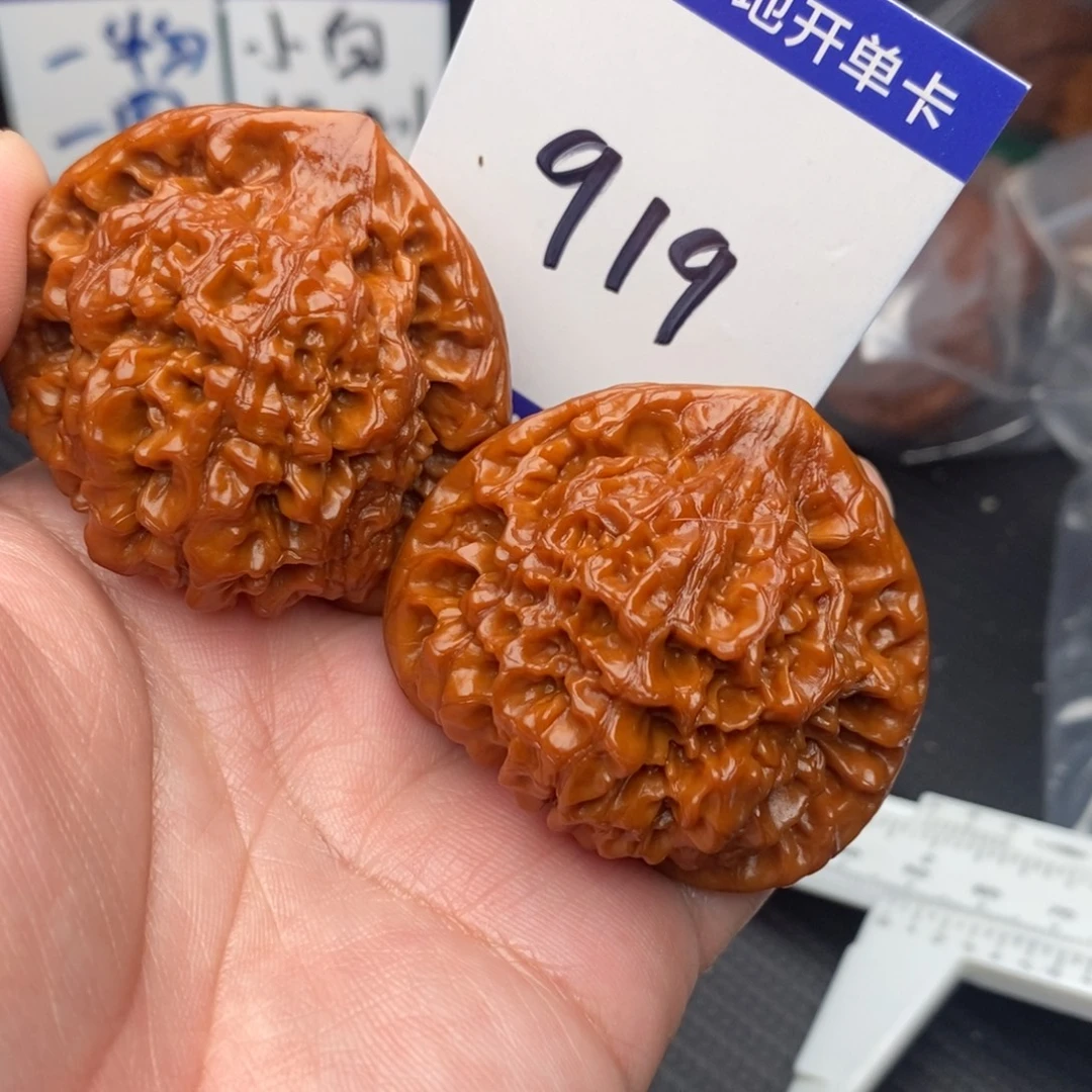 桃核把件大官帽49monom