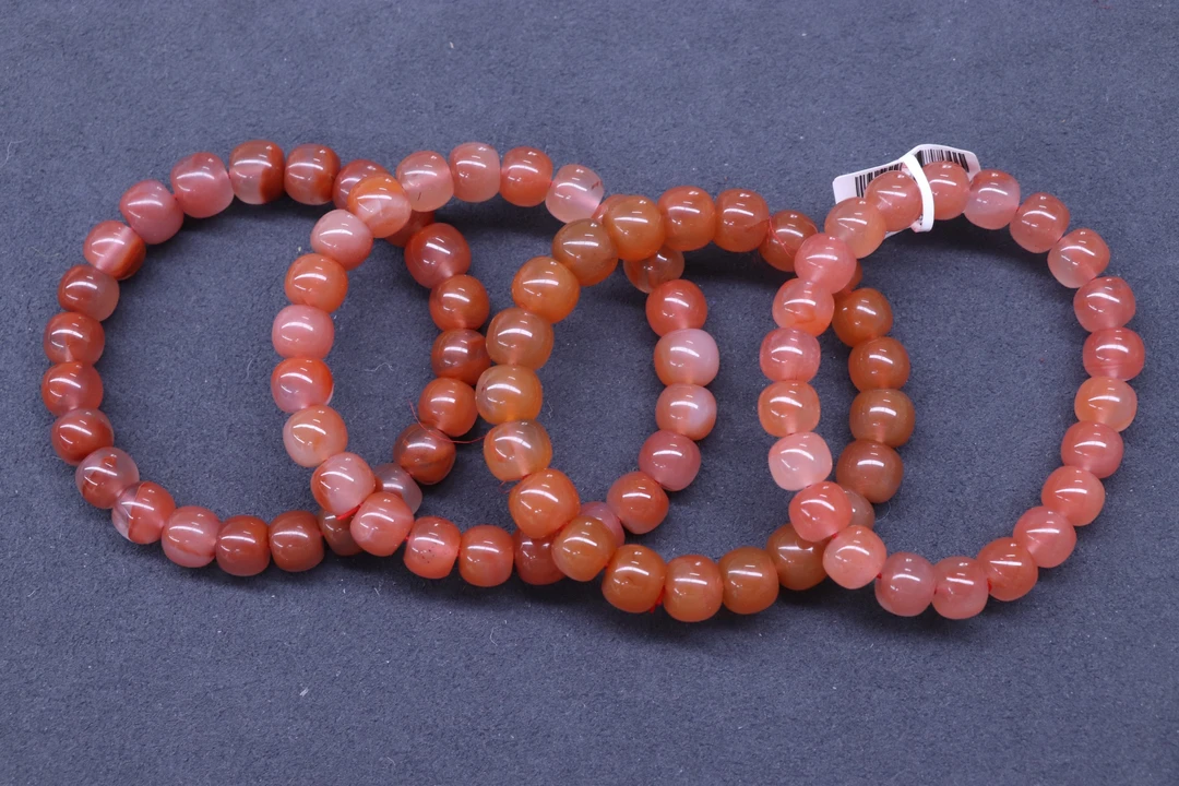 3原矿无优化南红西山杨柳老型单圈9mm左右多样发一串微色差