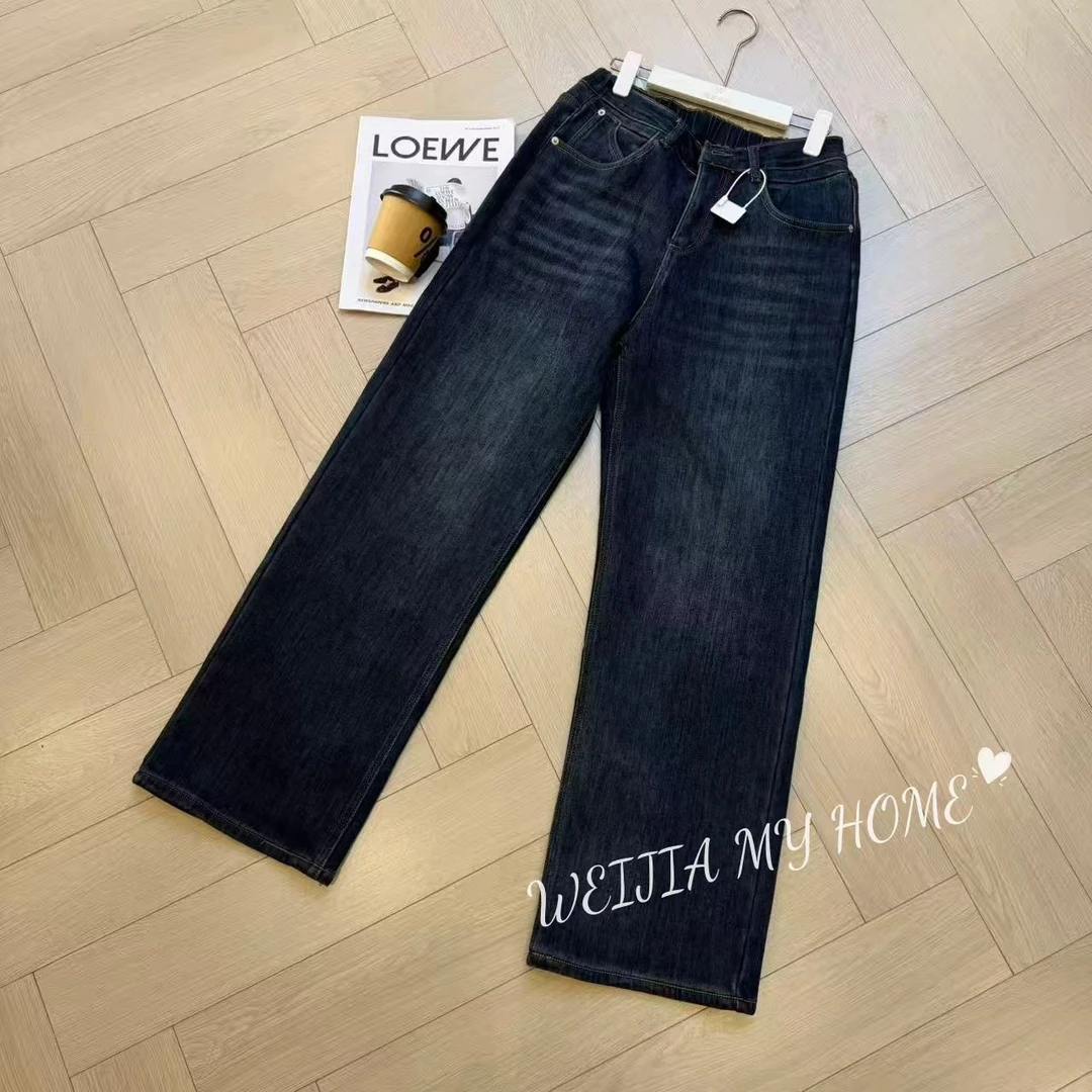 【WJ】冬款 玉 6617 磨毛加厚直筒牛仔裤（3-6）