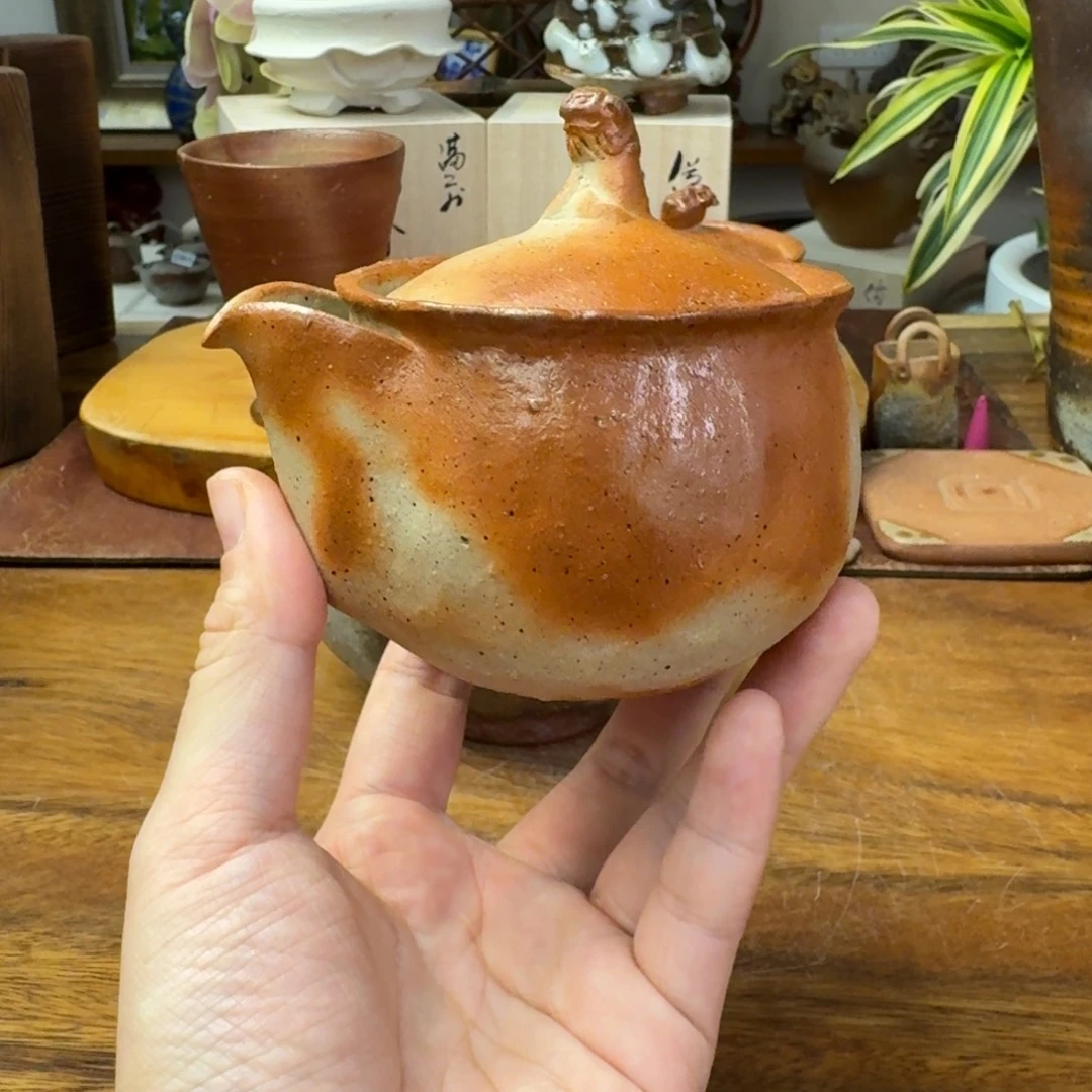峰***间小山真吾备前烧绯鞠宝瓶福利一口价