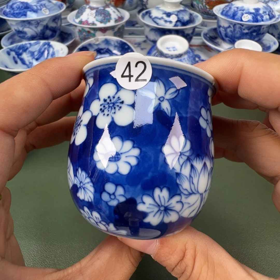 景德镇纯手工纯手绘茶具木木42