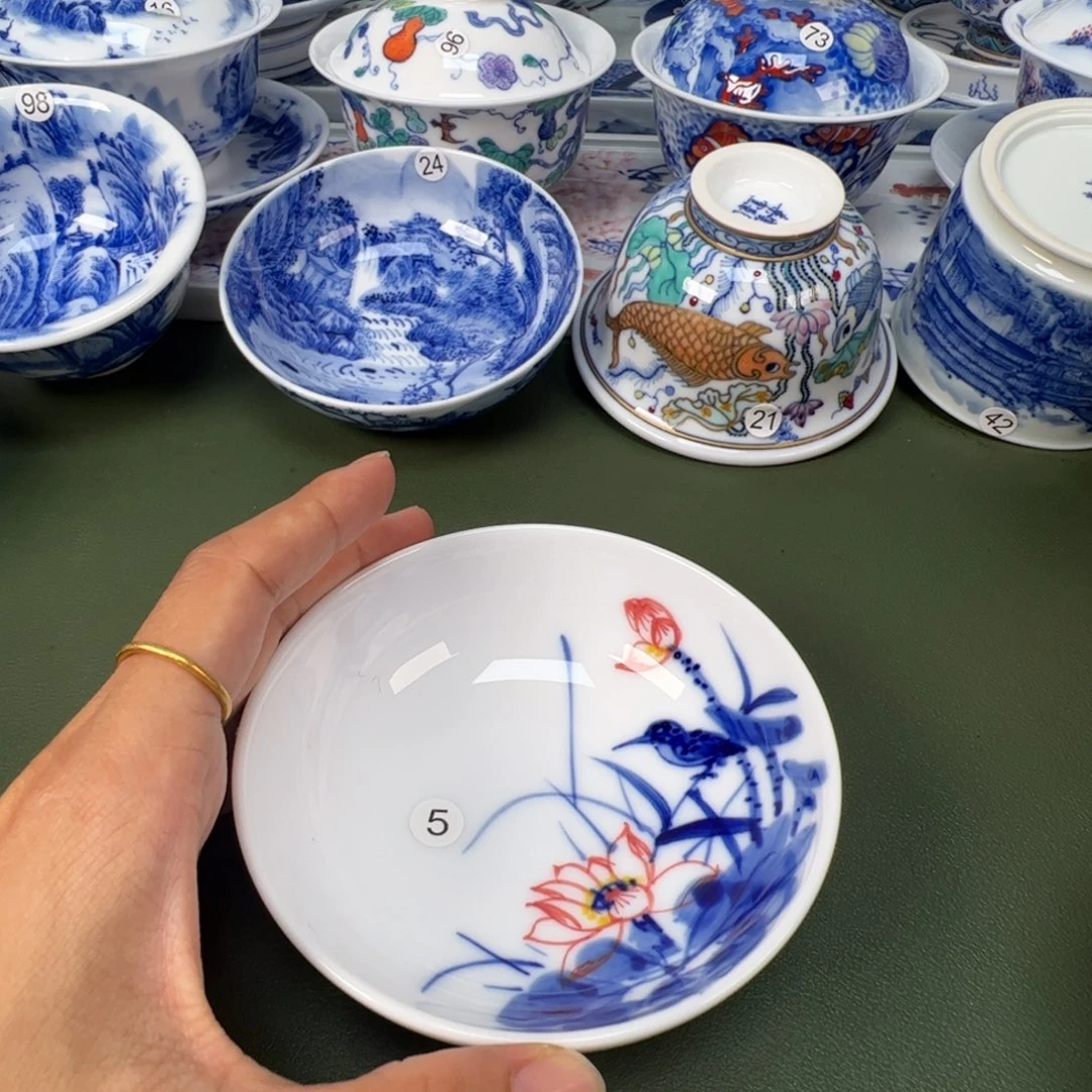 景德镇纯手工纯手绘茶具木木5