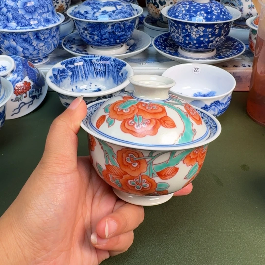 景德镇纯手绘茶具圆圆280