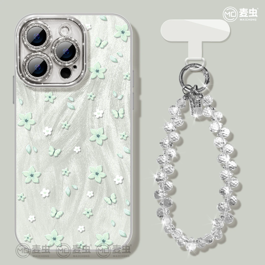 小花朵适用于Mate70华为苹果16promax手机壳iPhone15高级小米