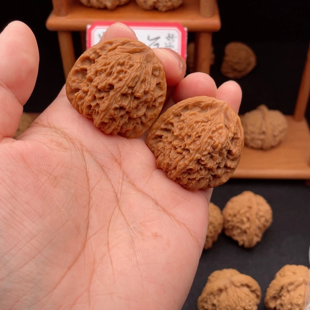 文玩核桃吊坠停****蒂好运南将石文玩核桃