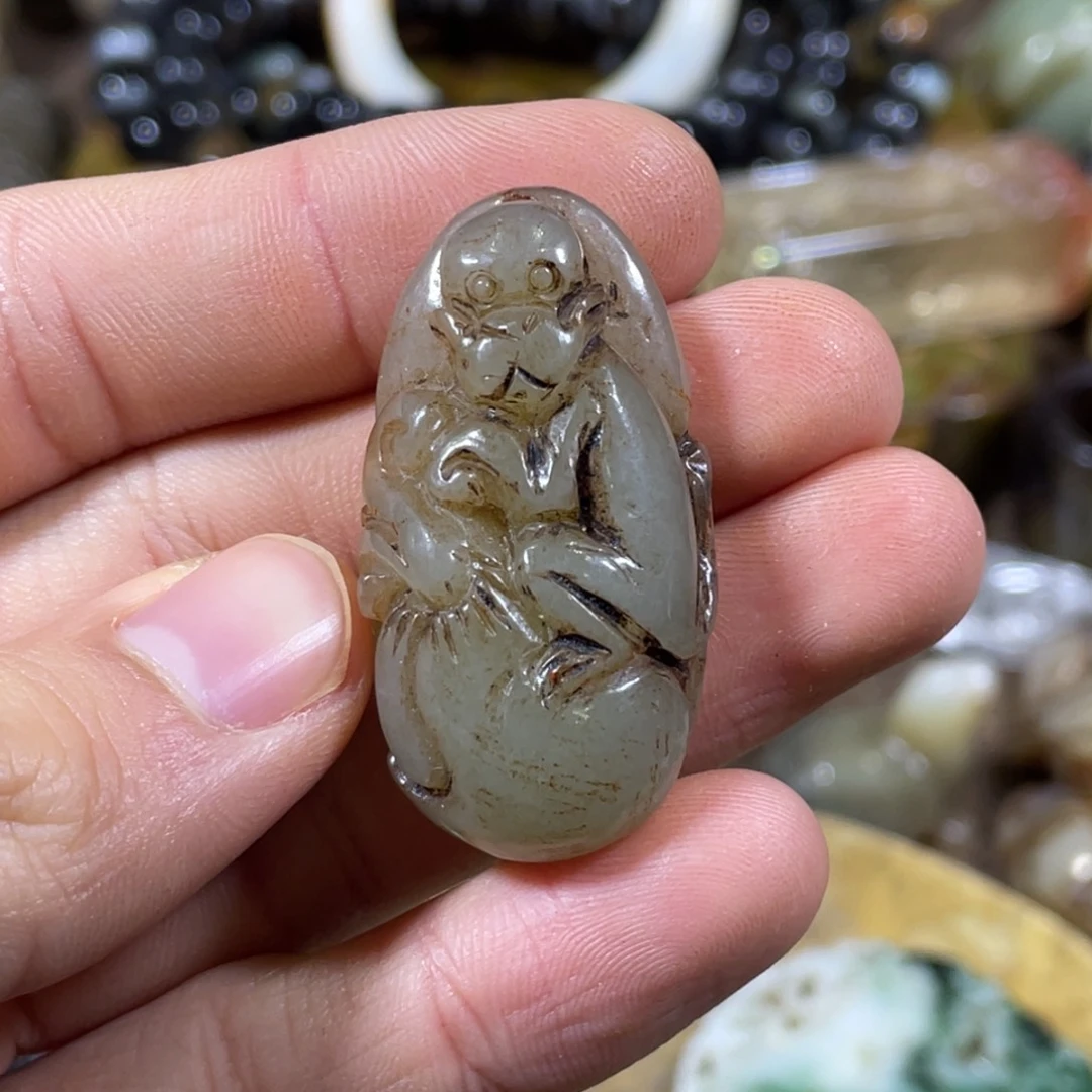 和田玉吊坠(不含链)未镶嵌