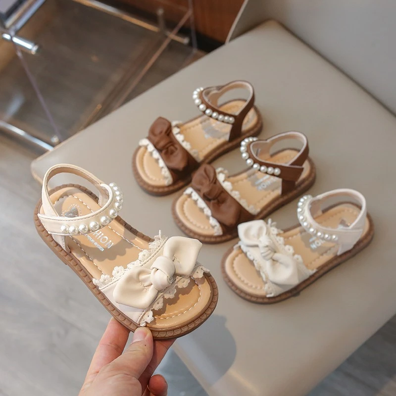 沙滩鞋夏季女公主可盐可甜凉鞋小女孩大童凉鞋软底韩版百搭
