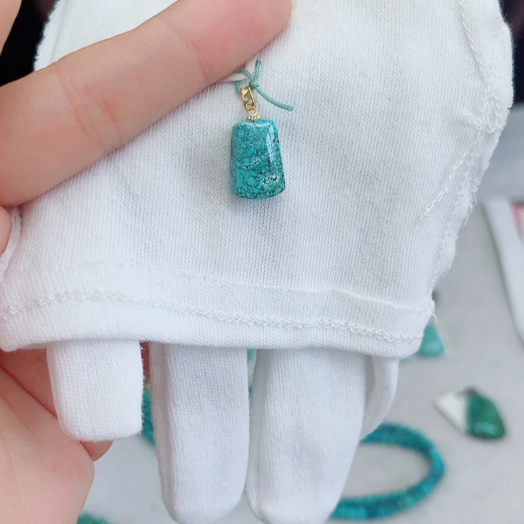 绿松石18K金镶嵌绿松石