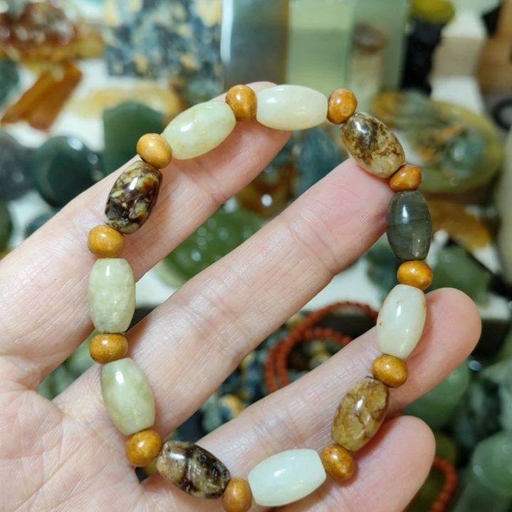 岫玉未镶嵌手串手串手串手串