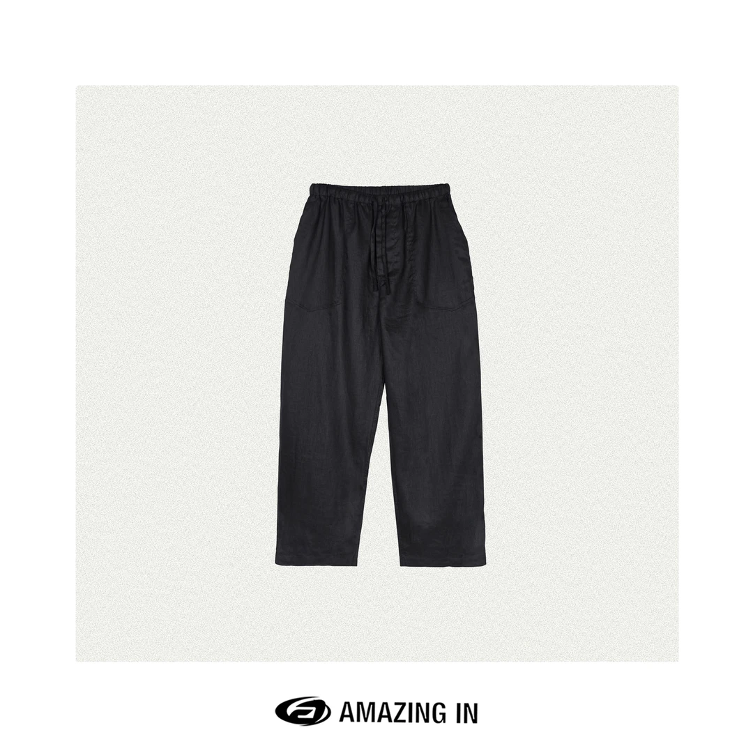 AMAZING IN | 1oo%亚麻 | 舒适透气百搭休闲裤 A250225-OUS-25066