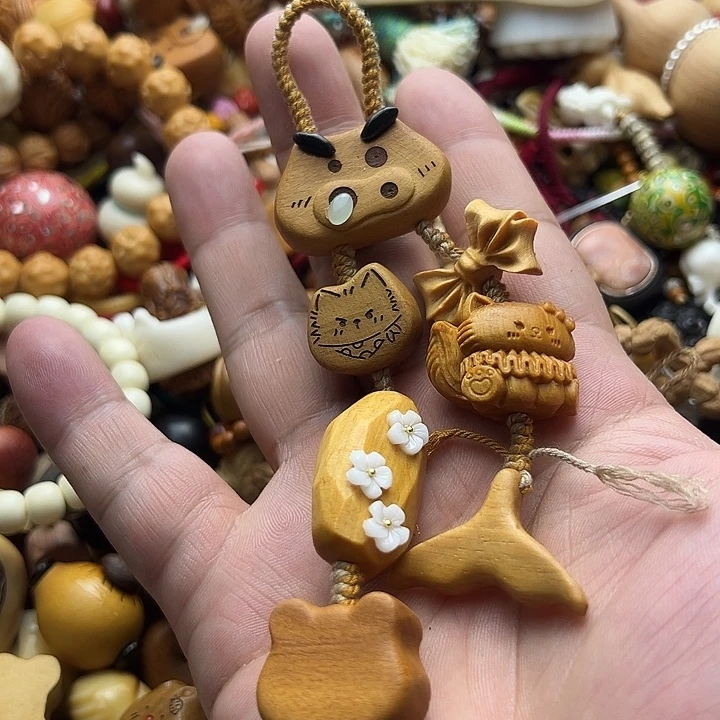 木质非金属个性檀木包挂