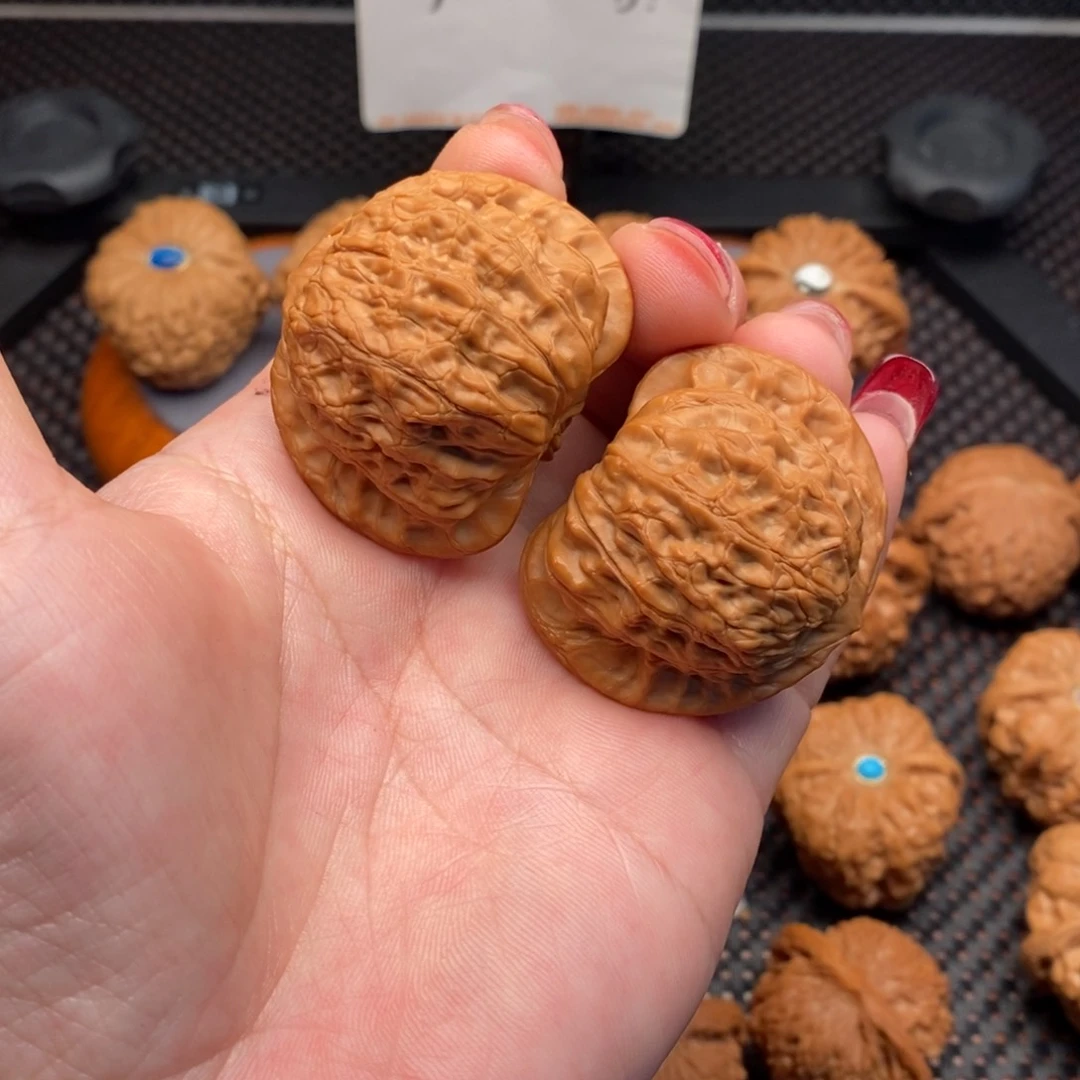 文玩核桃把件全品公子帽44尺