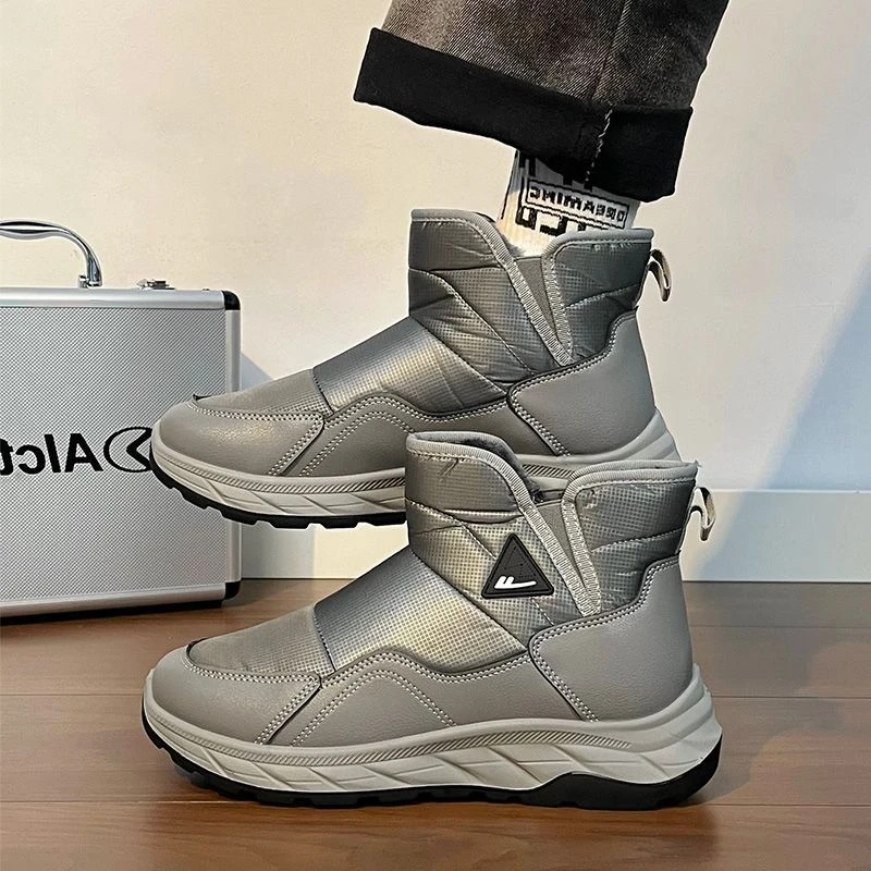 回力雪地靴子男鞋冬季2025新款加厚保暖鞋潮流百搭加绒防寒休闲鞋