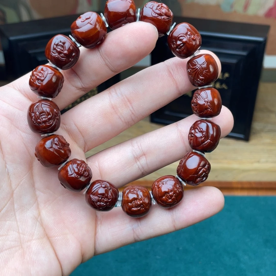 橄榄核手串于*人老型表弟回血