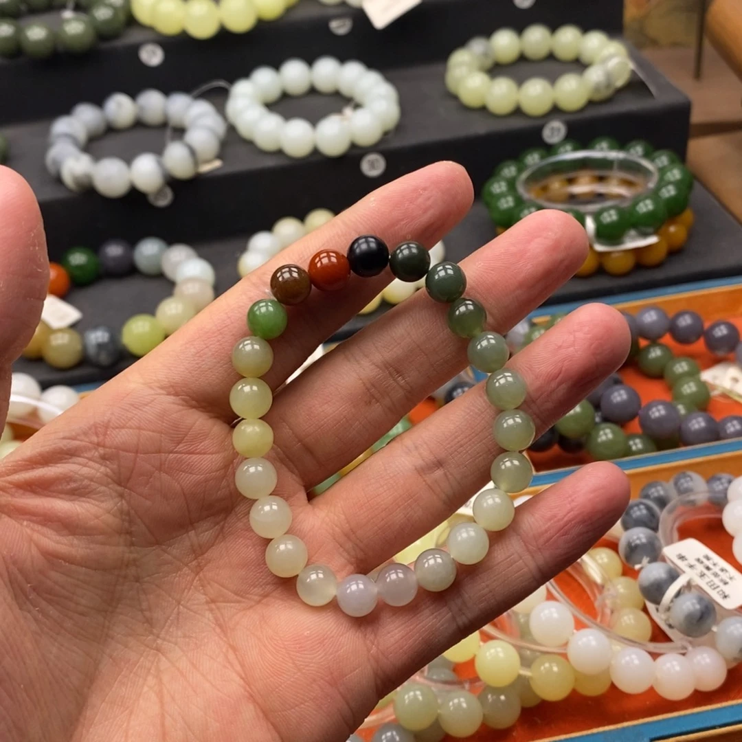 和田玉未镶嵌手链