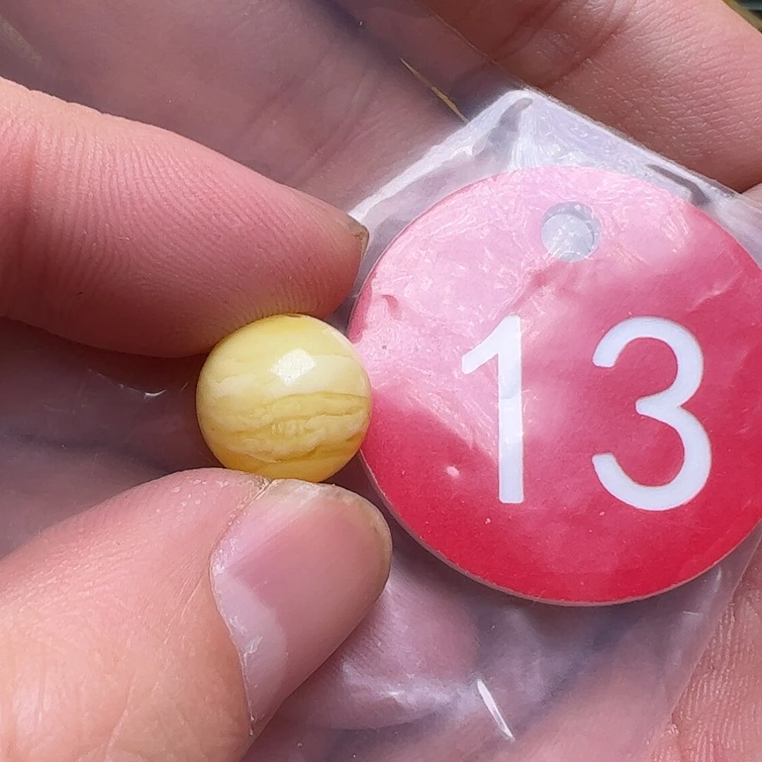 蜜蜡未镶嵌珠宝奇石13mm微花粉
