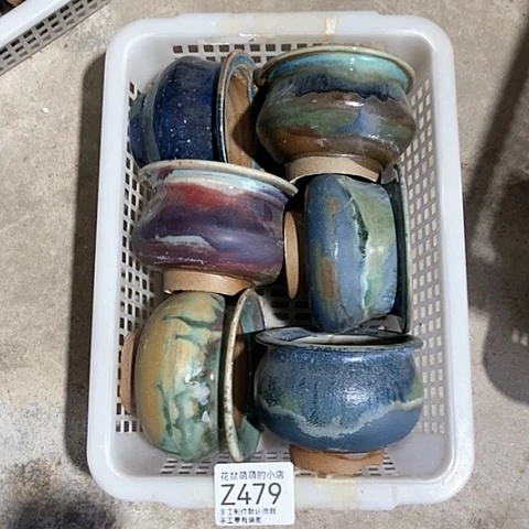 紫砂花盆479微瑕品口径7到8左右