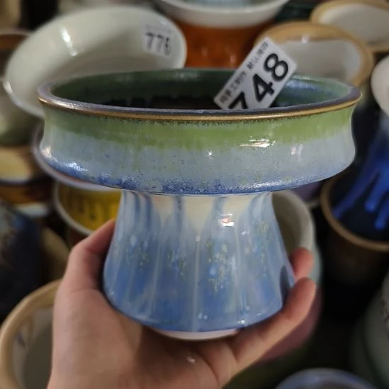 景德镇手工高温陶瓷：内14口高12.5