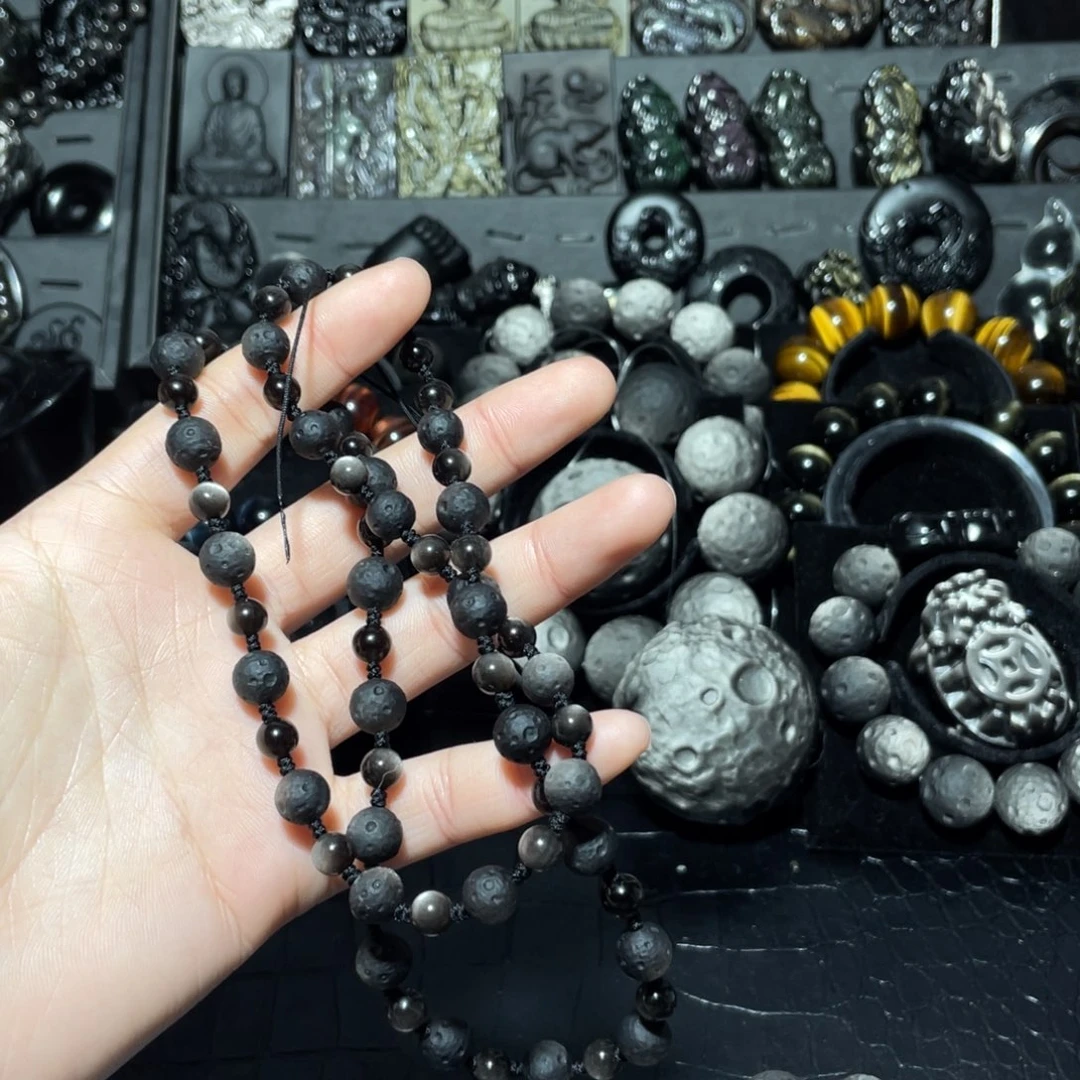 等***黑曜岩未镶嵌珠宝奇石