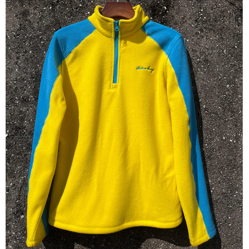 初将保暖防风女加厚立领抓绒衣套头运动户外休闲