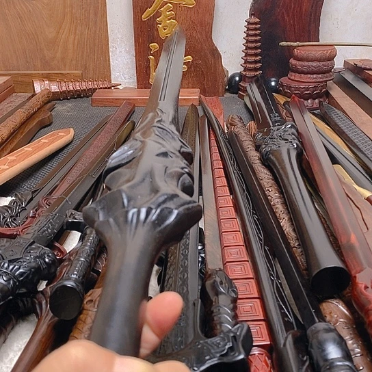 黑檀木木做旧一米盖聂