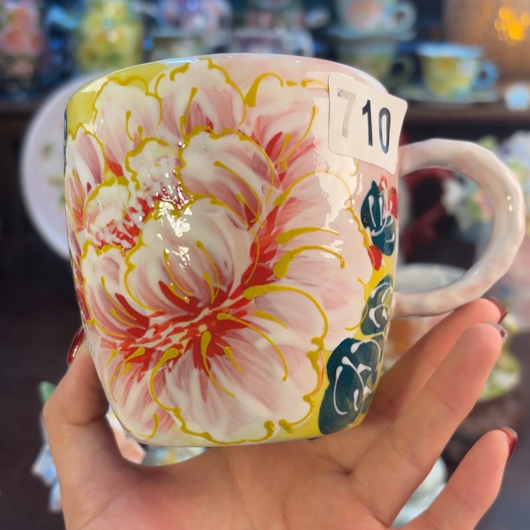 景德镇手绘高温釉下彩陶瓷茶具