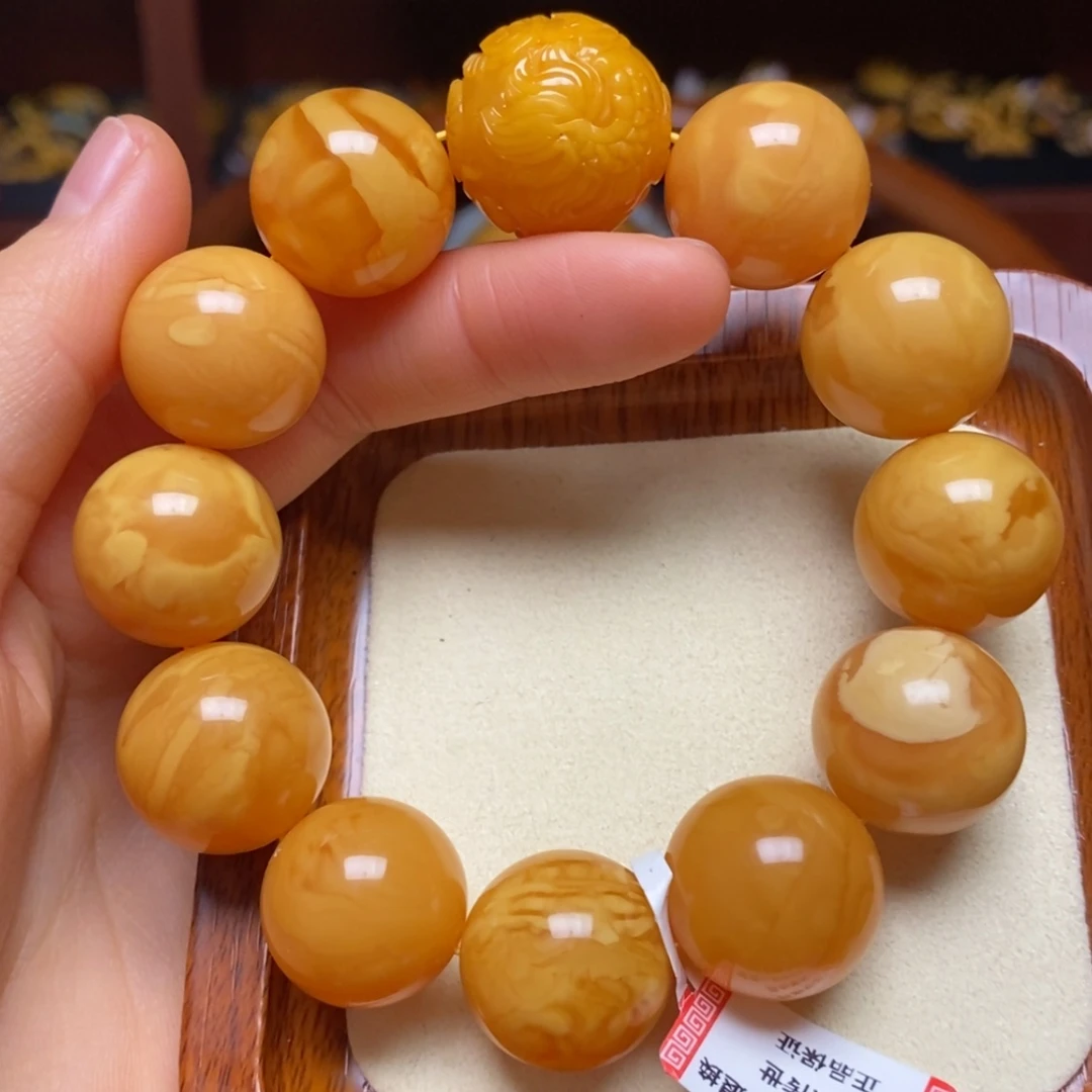 【闪购商品】蜜蜡手链未镶嵌手串