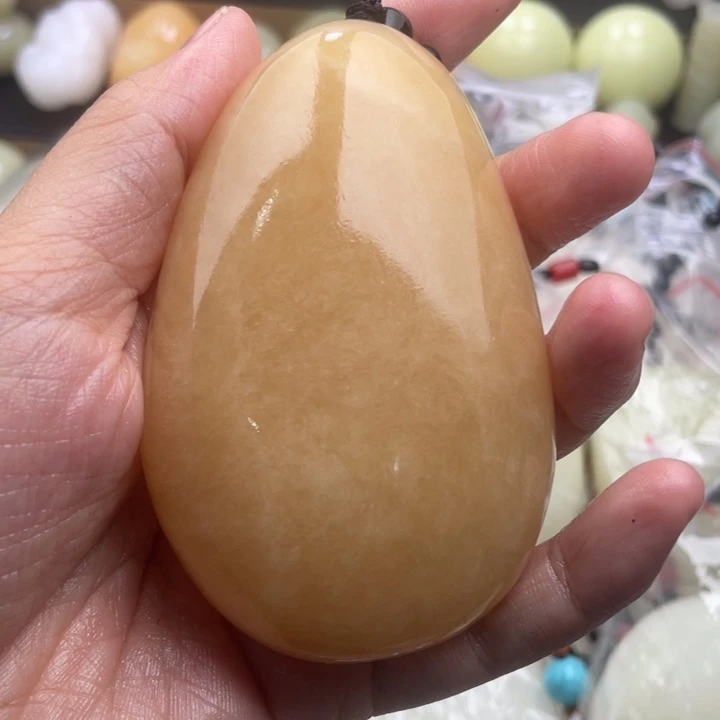 叶***秋石材天然古青石手把件
