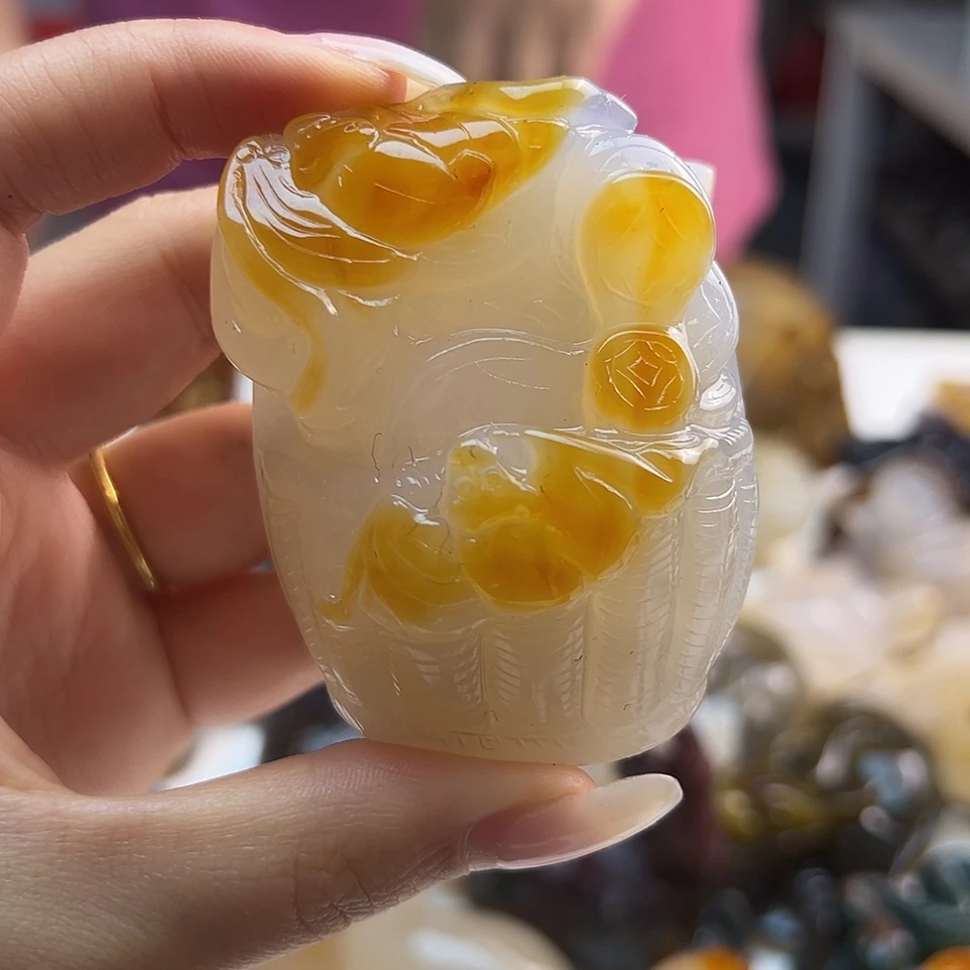 玛瑙/玉髓未镶嵌吊坠(不含链)