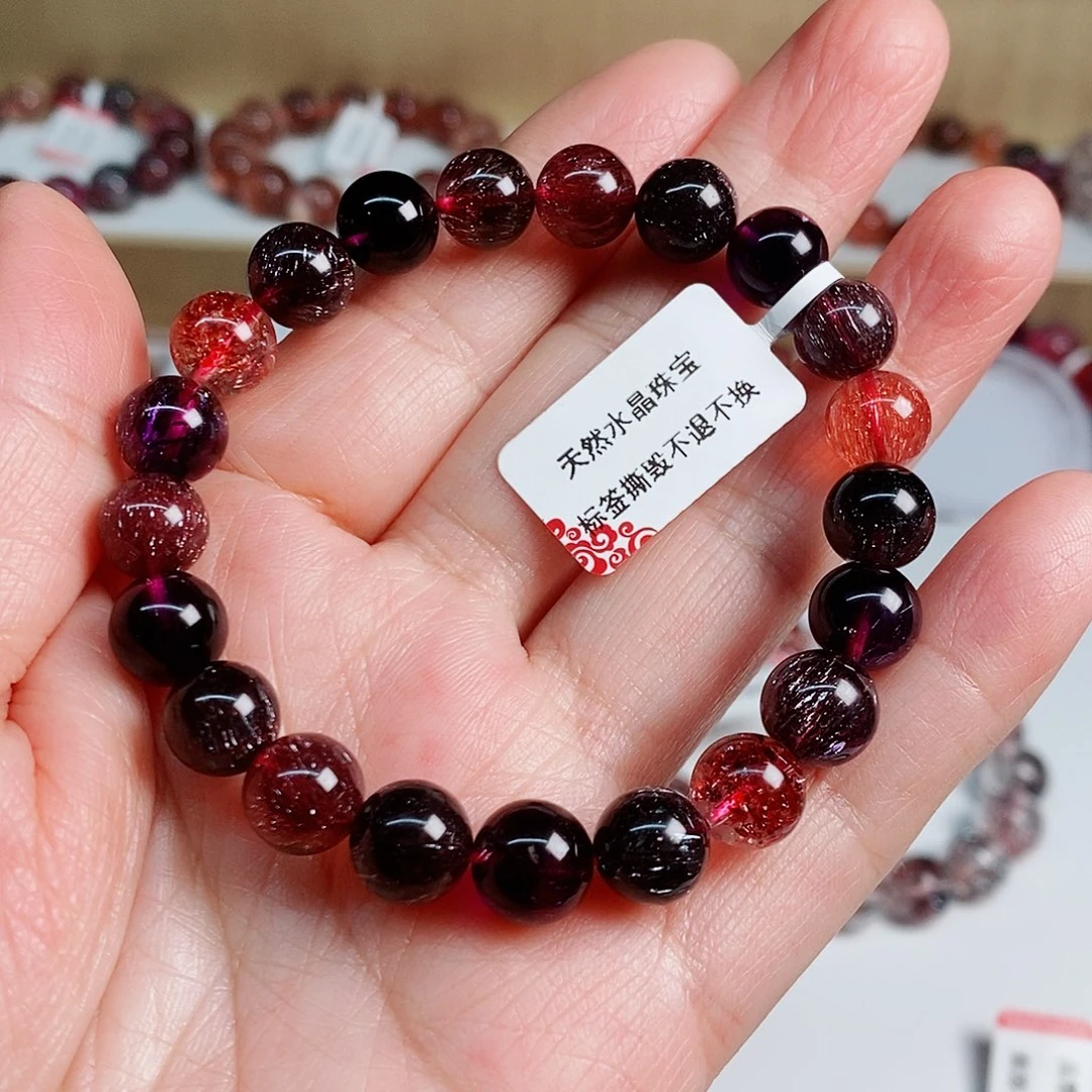 未镶嵌手串水晶黑加仑