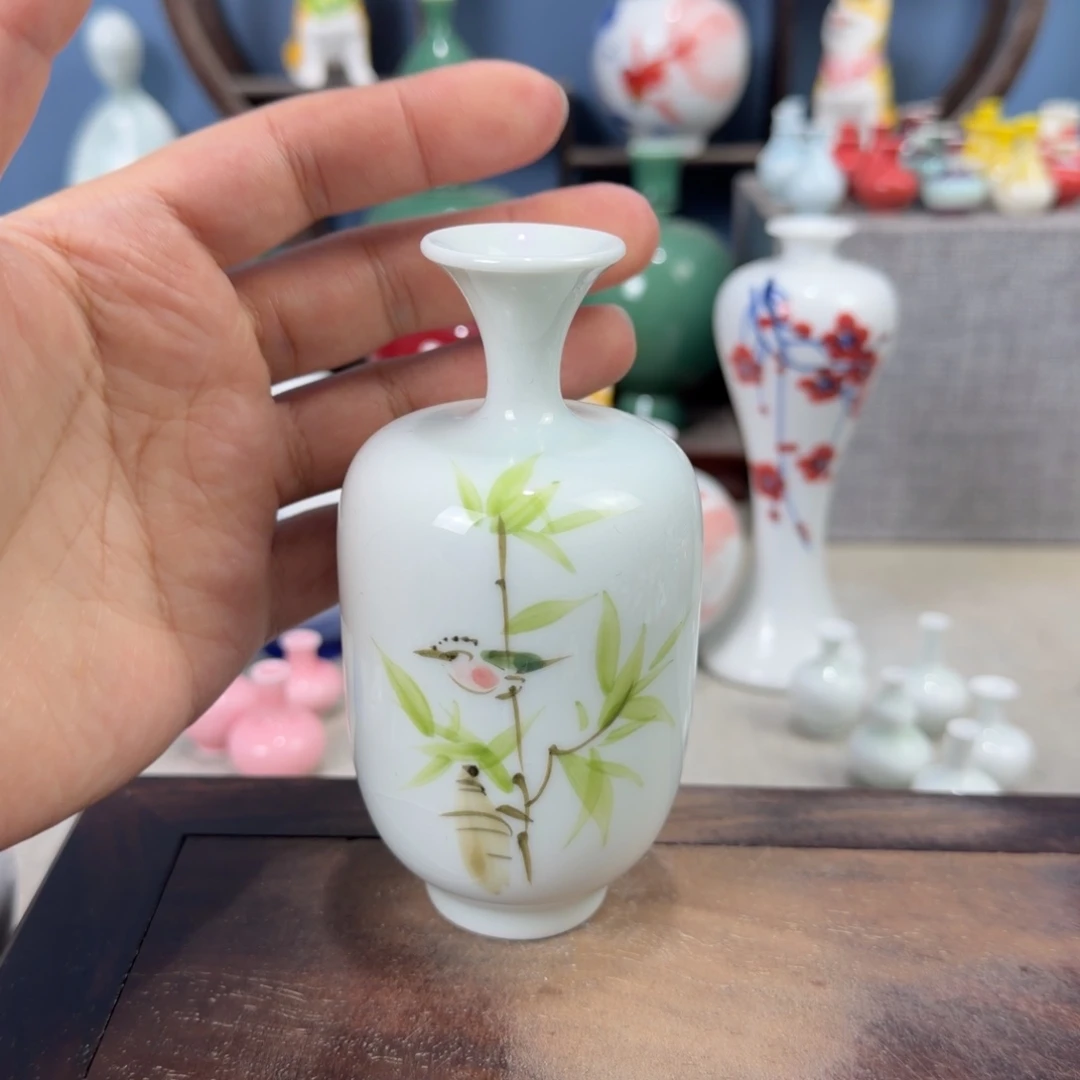 陶瓷手工小花器摆件