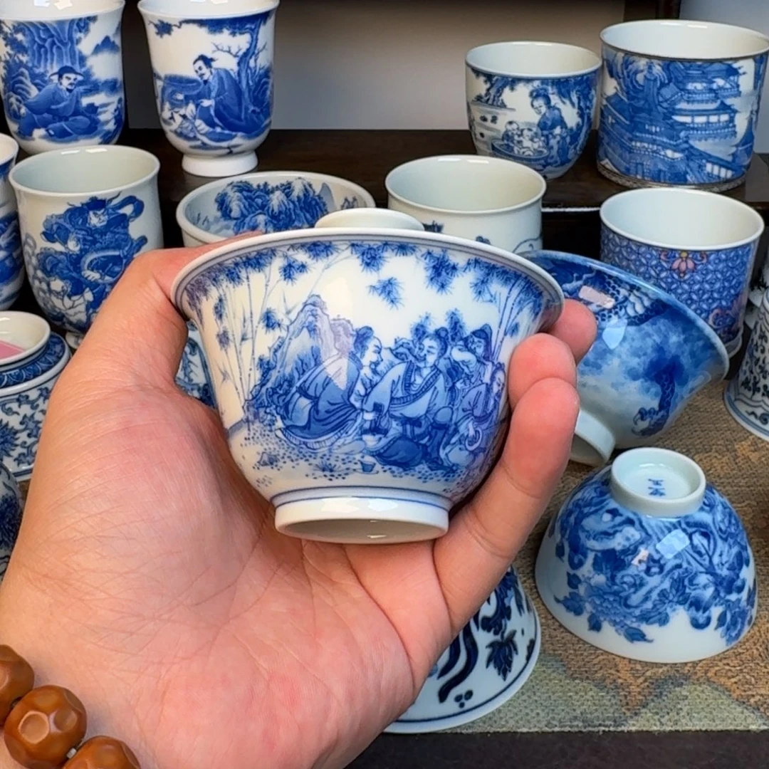 善***子现代手工手绘茶器