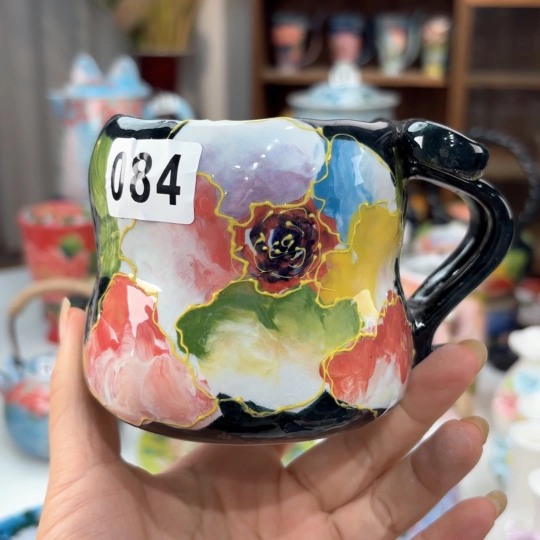 景德镇手绘高温釉下彩陶瓷茶具